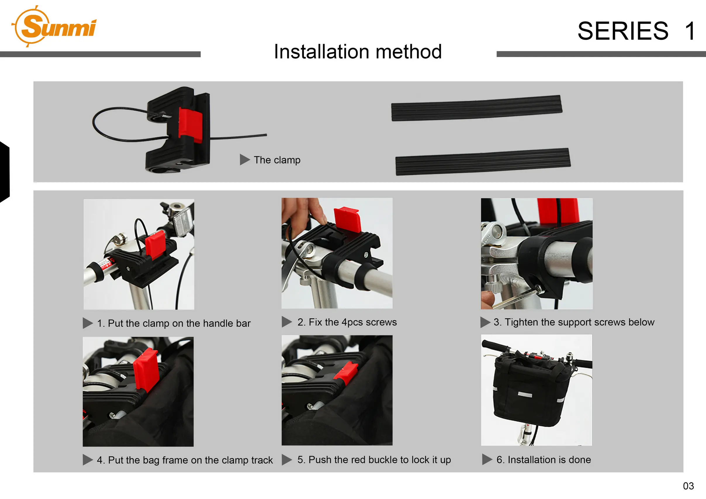 S68386 Bike handlebar bag