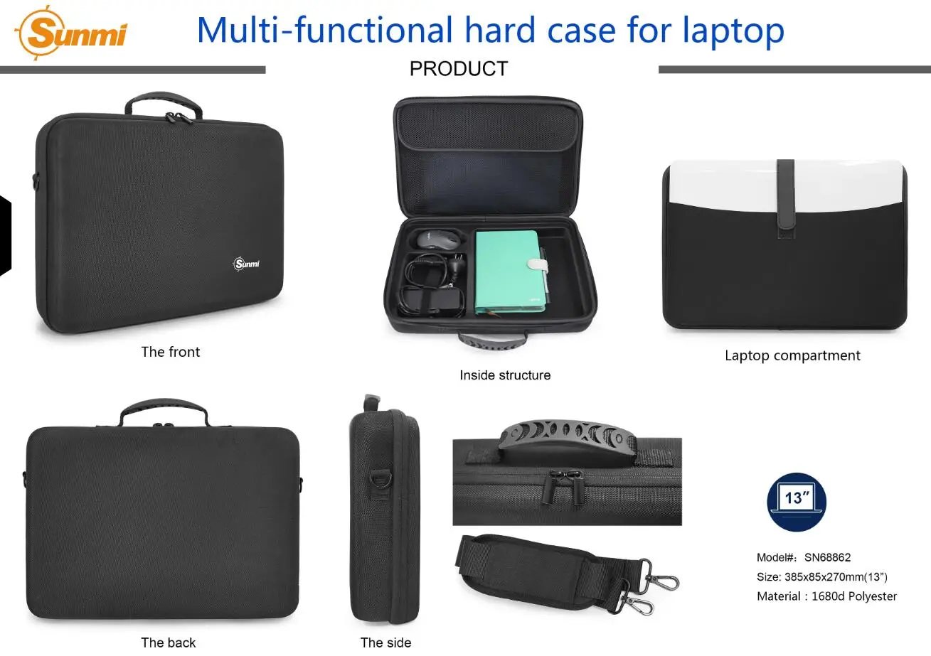 SN68862 Multifunctional EVA laptop bag