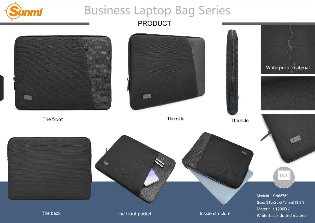 SN68760 Business Laptop Sleeve