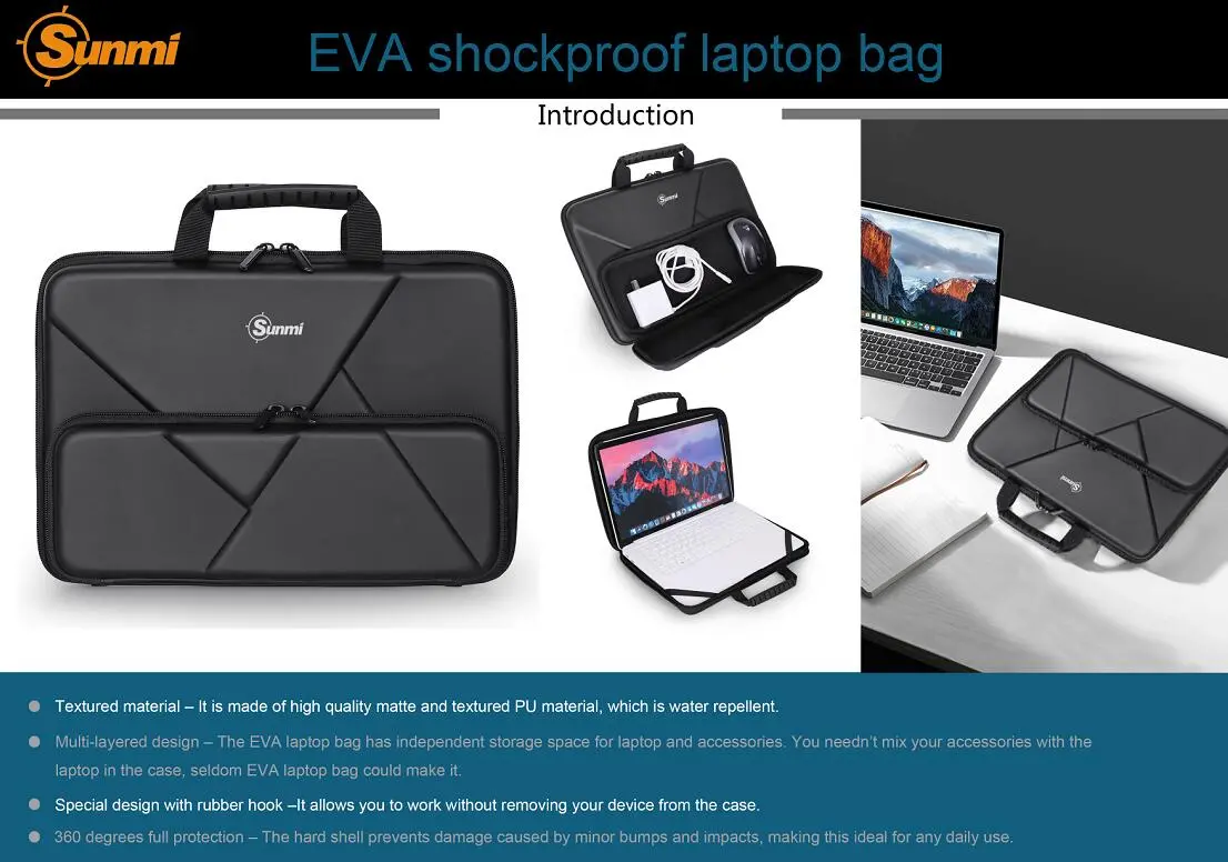 SN69142R1 EVA shockproof laptop bag