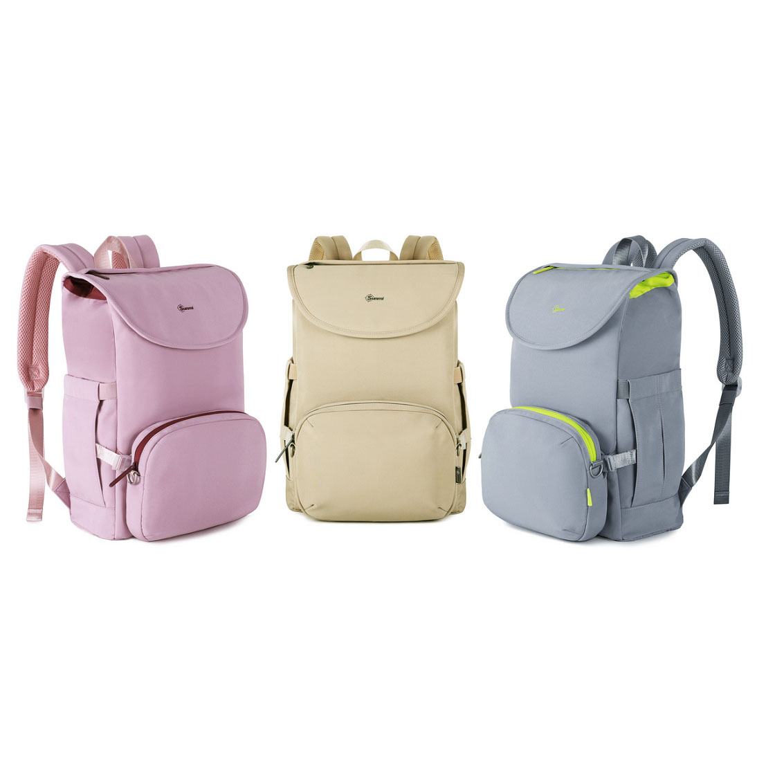 SH69665 Simple Backpack with Removable Pouch