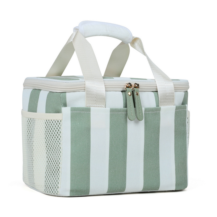 SH70065 Striped Lunch Bag